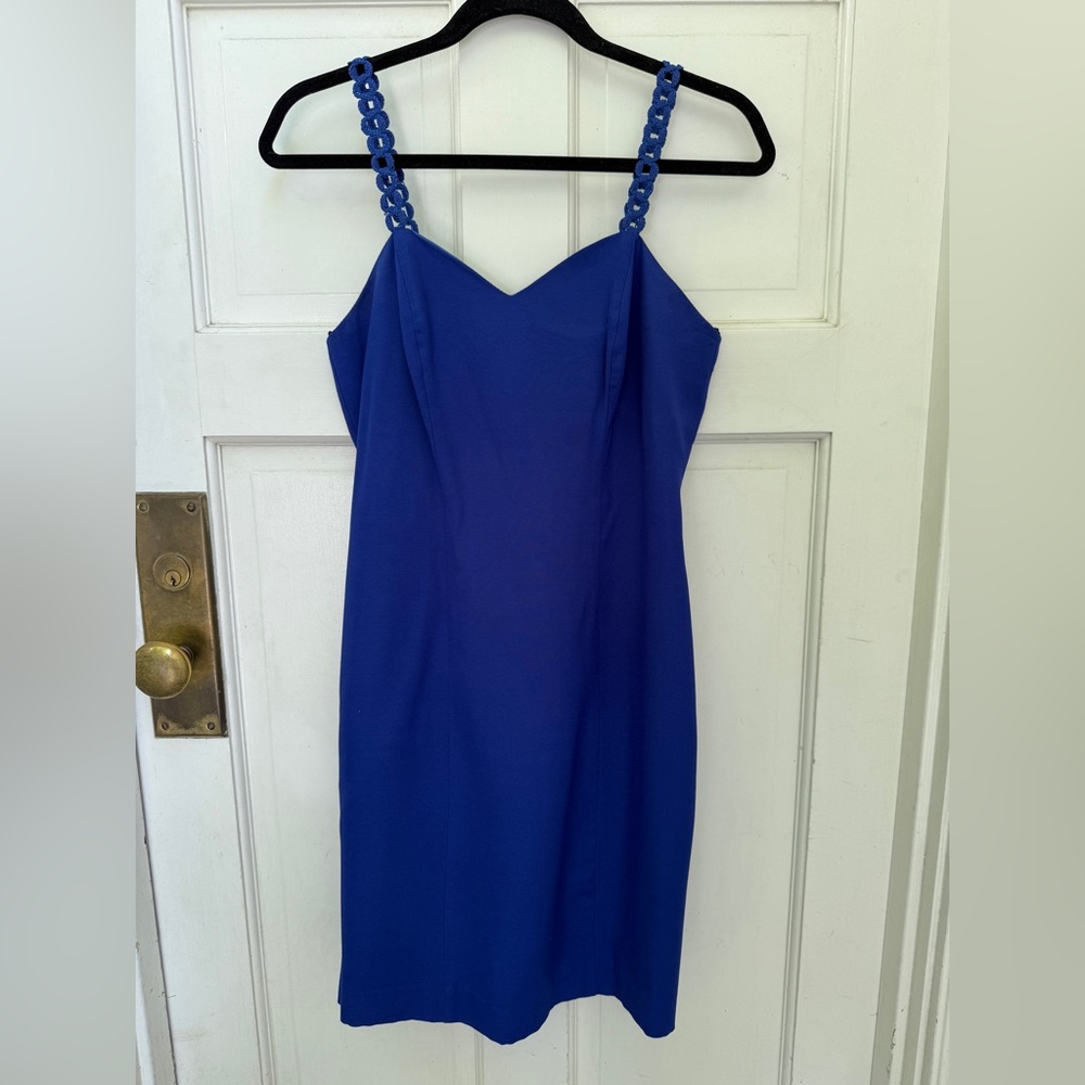 Blue mini dress